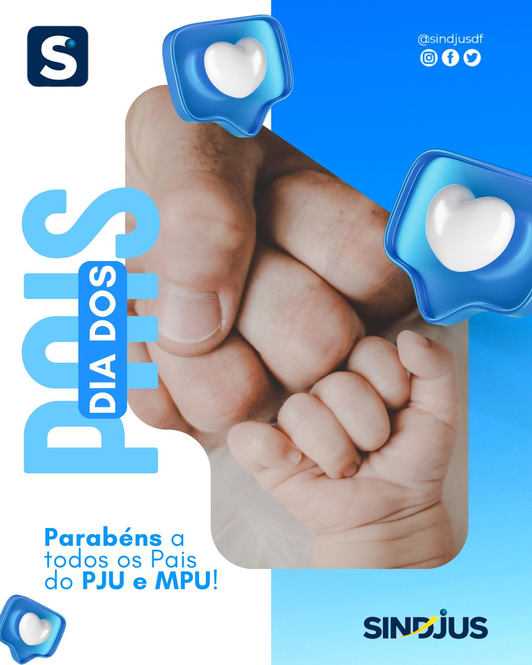 Sindjus parabeniza todos os Pais do PJU e MPU